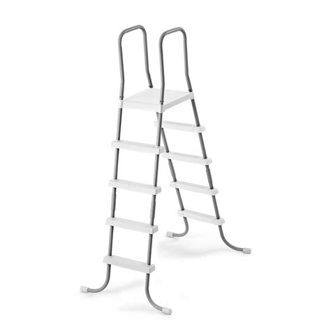 Sturdy pool ladder that will make climbing safe. . Intex pool ladder